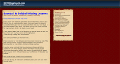 Desktop Screenshot of mrhittingcoach.com